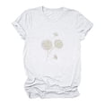 thumbnail image 4 of IROINNID Women Summer Casual T-shirt Printed Round Neck Short Sleeve Fashion Pullover Women Blouse Tops On Sale, 4 of 6