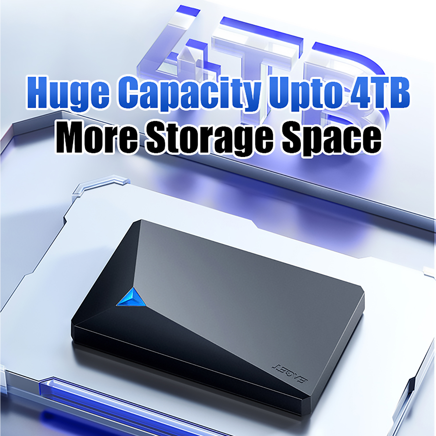 EAGET 500GB External Hard Drive, USB 3.0 Portable External HDD Compatible with PC, Mac, Laptop, PS5, PS4, Xbox Series