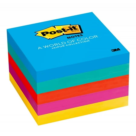 Sticky Note Graphic - Post-it Sticky Notes 5 Pack, Jaipur Color Collection