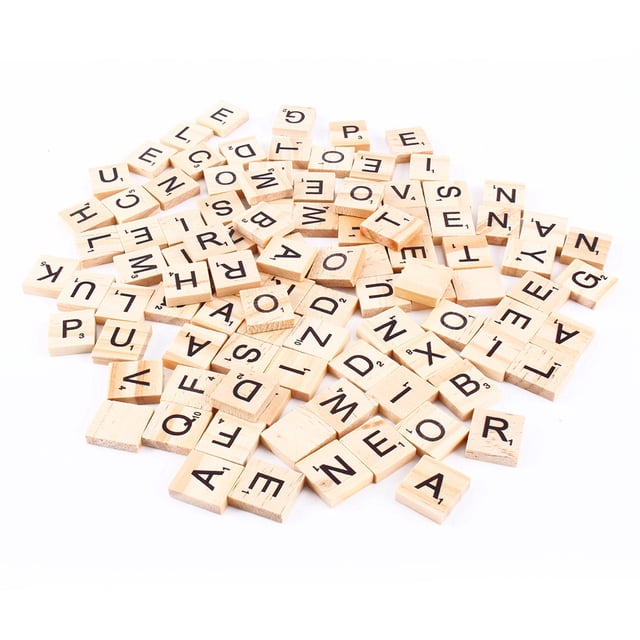 Alphabet Wooden Puzzle, Wooden Numbers Pendants 100pcs Wooden Numbers Puzzle For Spelling For Educational Game