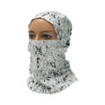 thumbnail image 1 of Máscara Facial Completa de Poliéster Cuadrícula A Prueba de Viento, de Secado Rápido Gris Blanco 1 Pcs, 1 of 6
