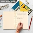 thumbnail image 4 of FORMRS 1-Subject Spiral Notebook 8" x 5" College Ruled 60 Refillable Sheet A5 Hard Cover, 2 Pack, Yellow Glasses, 4 of 7