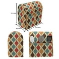 thumbnail image 5 of Retro Lounger Chair Bag, Funk Different Vintage Pattern Composition with Geometric Forms Simplistic Art, High Capacity Storage with Handle Container, Lounger Size, Multicolor, by Ambesonne, 5 of 5