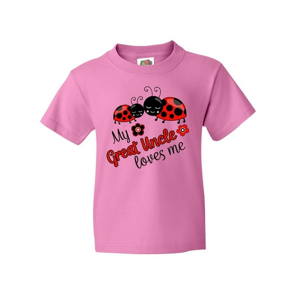 Inktastic My Great Uncle Loves Me with Cute Ladybugs Youth T-Shirt