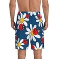 thumbnail image 5 of Cauagu Daisies With Ladybugs Print Pajama Bottoms for Men Sleep Pajama Shorts Elastic Waistband Sleep Pajama Short Men's PJ Shorts -X-Large, 5 of 6
