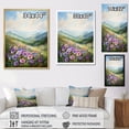 thumbnail image 4 of Designart "Mountain Countryside Adorned With Pansies I" Pansies Floater Framed Wall Art Living Room, 4 of 5
