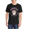 thumbnail image 3 of Fun Ghouls Ghost T-Shirts for Women Men, Halloween Graphic Tee Short Sleeve Tops - Vintage Black, 3 of 5