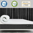 thumbnail image 2 of 3 Inch Gel Memory Foam Mattress Topper Queen Size Pressure Relief Cooling Pad High Density Bed Topper (with Removable & Washable Bamboo Cover), 2 of 7