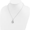 thumbnail image 5 of Sterling Silver Cz In Loving Memory 18In Necklace Made China qsx529, 5 of 5
