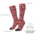thumbnail image 5 of Picia Women Crew Soft Moisture-wicking Socks Hand Drawn Tomatoes Pattern Design Cotton Socks, One Size fit All, 5 of 9