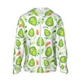 thumbnail image 2 of Lsque Kawaii Avocado UPF 50+ Lightweight Sun Protection Men's Women's Long Sleeve Shirt, Hoodie Performance -XX-Large, 2 of 9