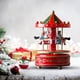 thumbnail image 5 of Carrusel musical navideño Mini carrusel caja de música figura coleccionable de 6,3 pulgadas, 5 of 6
