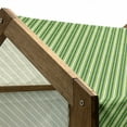 thumbnail image 5 of Geometric Pet House, Traditional Irish Striped Pattern Happy St. Patrick's Day Theme, Outdoor & Indoor Portable Dog Kennel with Pillow and Cover, 5 Sizes, Lime Green Dark Green, by Ambesonne, 5 of 5