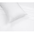 thumbnail image 5 of RUVANTI 100% Cotton Sheets - Crispy Cooling Percale Sheets for Queen Size Bed, Breathable & Durable Queen Sheet Set, 16 Inches Deep Pocket Bed Sheets, Optical White, 4 Pieces, 5 of 7