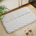 thumbnail image 4 of sruoe Bathroom Rugs, Bath Mat for Bathroom Floor 1pcs, Bath Mats for Bathroom Floor Non Slip Non Skid, Rectangular Polyester Floor Mat for Bath Door Household, Beige, 4 of 6