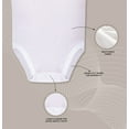 thumbnail image 4 of Buyless Fashion Baby Boy Girl Unisex White Tagless Onesies In Soft Cotton, 4 of 7