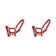 thumbnail image 1 of Billuyoard Collar de cabeza de brida de poni con cuello Halter acolchado, equipo de protección de gran resistencia, suministros para caballos, Rojo XS 2piezas, 1 of 6