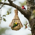 thumbnail image 2 of Bird Straw Handmade Woven Gourd Bird Gardening Decoration for Pet Birds and Nature Lovers, 2 of 4
