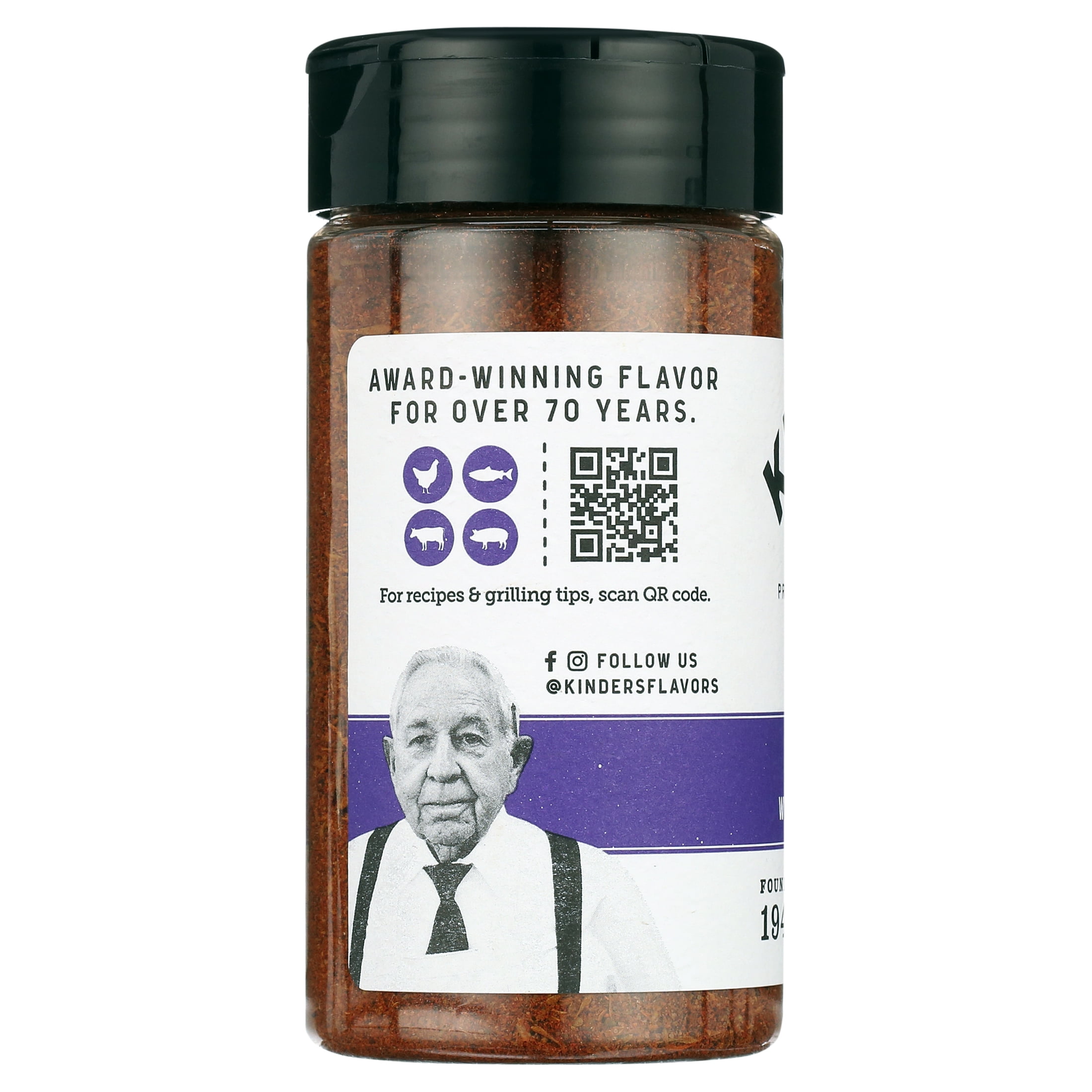 Kinder's Blackened Seasoning with Cayenne & Lemon, 4.2 oz