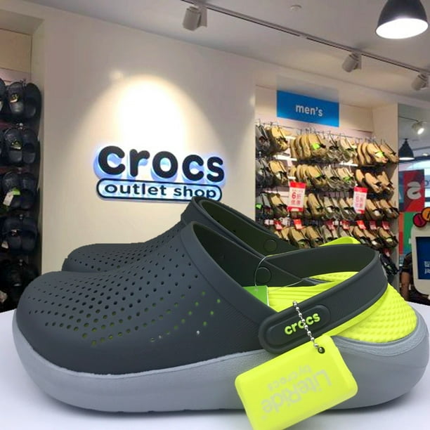 【 Tamaño M4-M11 】 Crocs Sandalias Literide Moda Antideslizante Zapatos Casuales Antideslizantes Hombres Y Mujeres De Agujero
