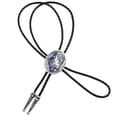 thumbnail image 2 of Moda Bolo Ties Time Tribal head of wolf Bolo Tie Tie Disfraz para Hombre, 2 of 5