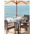 thumbnail image 3 of Outdoor Tablecloth with Umbrella Hole for Patio/Picnic/Party/Camping, Octopus Coastal Waterproof Table Cloth Square Cover Washable, Summer Beach Coral Starfish Ocean (60"x 60"), 3 of 8