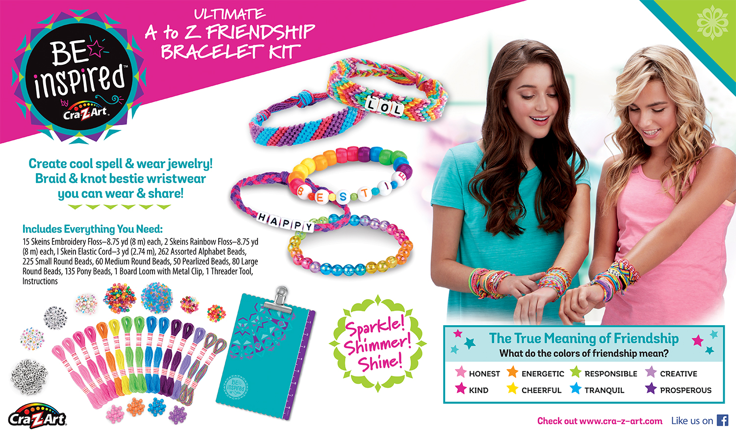 Cra-Z-Art Be Inspired Ultimate A-Z Friendship Bracelet Kit - image 5 of 9