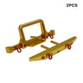 thumbnail image 4 of 1/10 Full Scale 2.4G Remote Control Car Rear Front Bumper Anti-collision Metal Upgraded Crawler Automobile Modification Guard Gold, 4 of 7