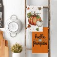 thumbnail image 6 of Sm:)e Orange Pumpkin Fall Dish Towels Set of 2, 18x26 Inch, Farmhouse Maple Leaves Autumn Decor Hand Towels, 6 of 6