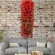 thumbnail image 5 of HWRETIE Ramos de rosas artificiales,cesta colgante,flores de ratán falsas,enredaderas violetas simuladas,paisajismo,flores decorativas para colgar en la pared del hogar, 5 of 5