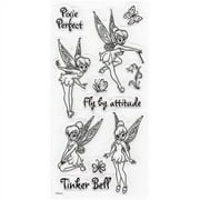 Disney Tinker Bell Clear Stamps, 4" X 7"