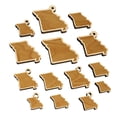 thumbnail image 1 of Missouri State Silhouette Wood Mini Charms Shapes DIY Craft Jewelry - No Hole - 20mm (15pcs), 1 of 7