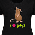 thumbnail image 4 of Inktastic I Love Rats Women's Plus Size T-Shirt, 4 of 5
