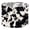Color 2, variant on Linen Drum Lamp Shades Animal Cow hide Animal skin texture black spots white 13" x 13" x 10" Lampshade for Table Lamps Floor Lamps Lamp Shade Replacement Easy Assembly Required