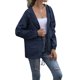 thumbnail image 3 of Sonducket Chubasquero Ligero para Mujer Impermeable Con Capucha Cortavientos para Exteriores Plegable Senderismo Camping Damas Trajes, Negro, S Prendas para la parte del cuerpo Azul oscuro XXL, 3 of 6