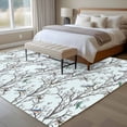 thumbnail image 4 of Large Area Rugs for Living Room Bedroom, Natural Trees Branches 6'x9' Rug Washable Carpet Runner Indoor Outdoor, Colored Birds Vintage Rustic Blue Non Slip Floor Mats Rug for Kitchen, Playroom, 4 of 8