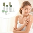 thumbnail image 4 of Unique Bargains 6 Pcs Travel Container Set Reusable Travel Bottles Set Green Beige, 4 of 6