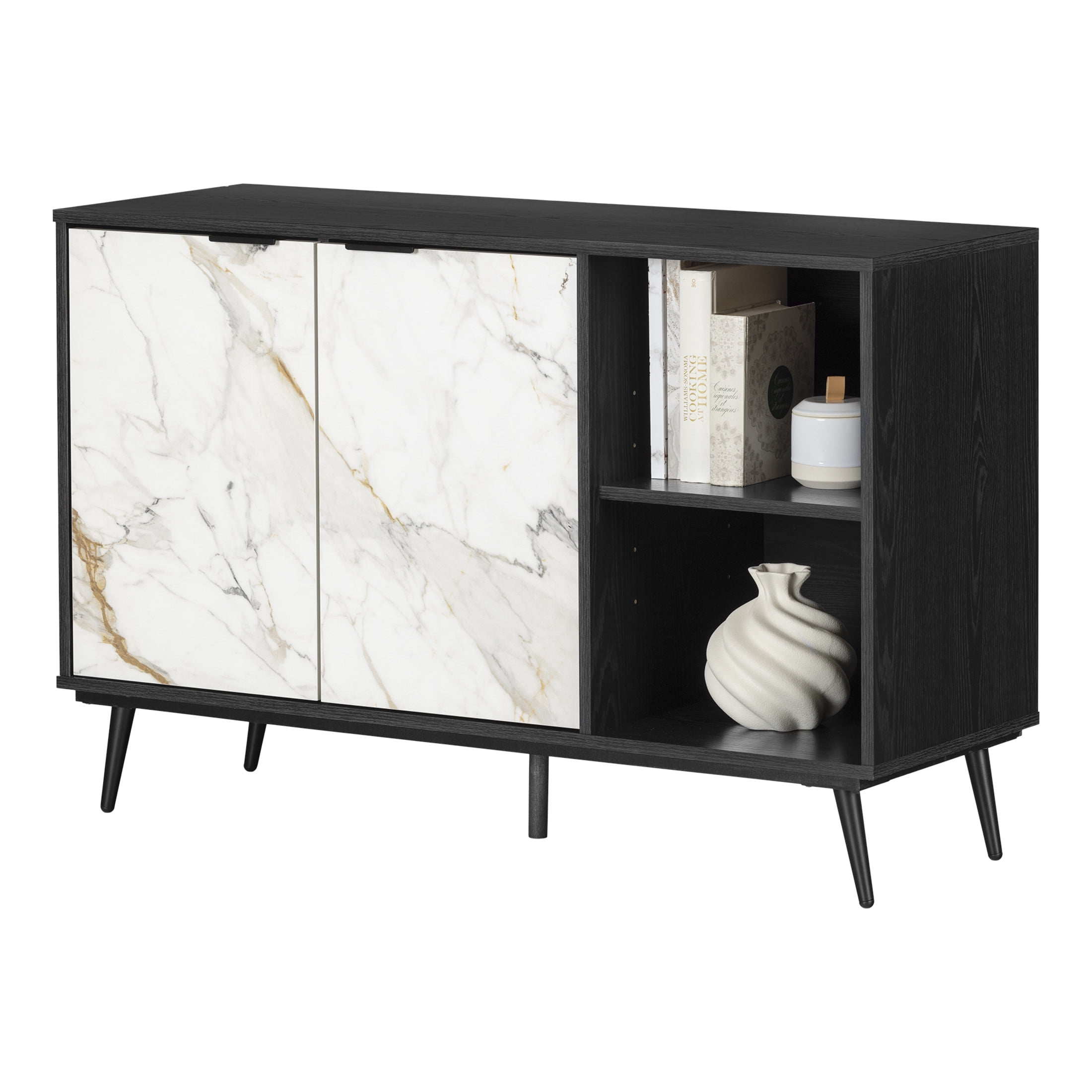 South Shore Mezzy, Contemporary Sideboard,  Black
