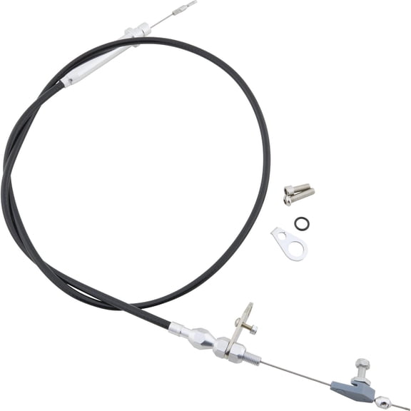 TH350 Transmission Kickdown Cable Kit, 56 Inch, BLK