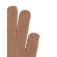 Time and Tru Women's Knit Gloves, 2Pack Brown Acorn