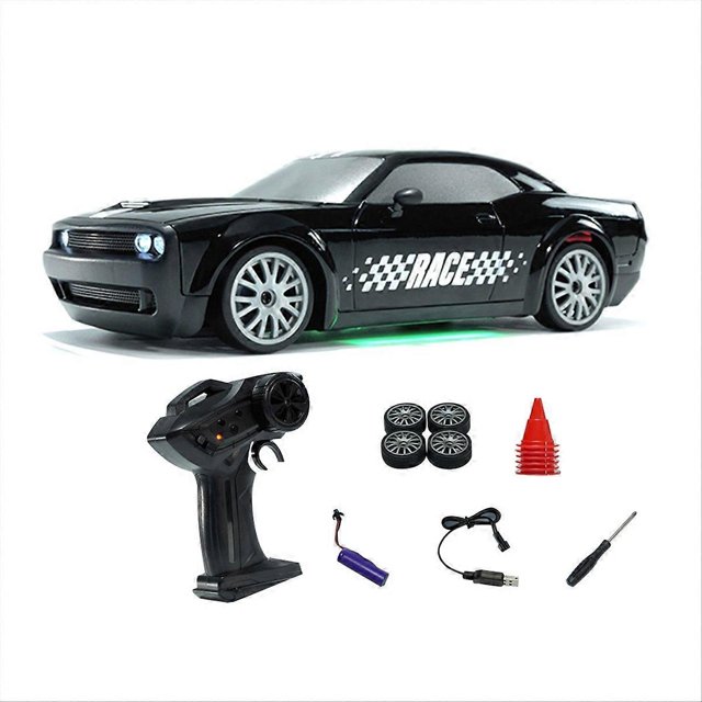 RC Car 2.4G 15km/H 1:24 Four-wheel High Speed Drive Drift Cars Black