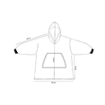 thumbnail image 5 of Sudadera Cobija Hoodie Con Capucha Afelpada Calientita Suave, Negro, 5 of 5