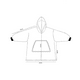 thumbnail image 5 of Sudadera Cobija Hoodie Con Capucha Afelpada Calientita Suave, Negro, 5 of 5
