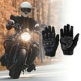 thumbnail image 2 of Unique Bargains 1 Pair Motorcycle Cycling Gloves Breathable Heat Dissipation Cycling Gloves XL Black Blue Polar Fleece, 2 of 6