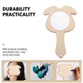 thumbnail image 2 of 6Pcs Wooden Small Mirrors Kids Mirrors DIY Wood Mirrors Hand Mirrors Unfinished Mini Mirrors, 2 of 8