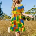 thumbnail image 3 of 2024 Building Blocks truction Brick Dress Dress women luxury woman party dress long dress women, 3 of 7