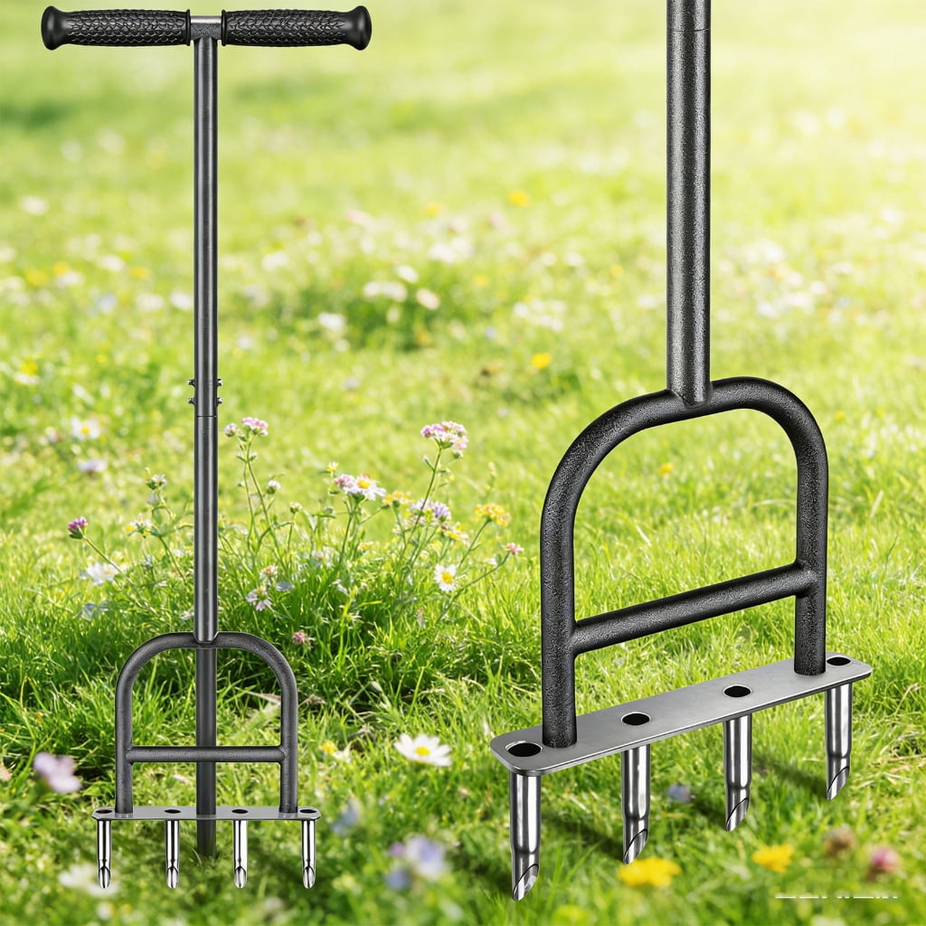 Manual Grass Piercing Tool For Yard Health And Root Ventilation 93cm Length