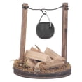 thumbnail image 1 of Poêle de Maison de Poupée, Cheminée en Bois Délicat pour Jardin, 1 of 7