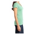thumbnail image 5 of Mafoose Women's Juniors V-Neck Cotton T-Shirt Mint 3X-Large, 5 of 6