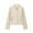 Beige, variant on Womens Faux Leather Jackets Stand Collar Front Zipper Button Cropped Cardigan Causal Stylish Outwear With Zip Pockets (S, Pink)